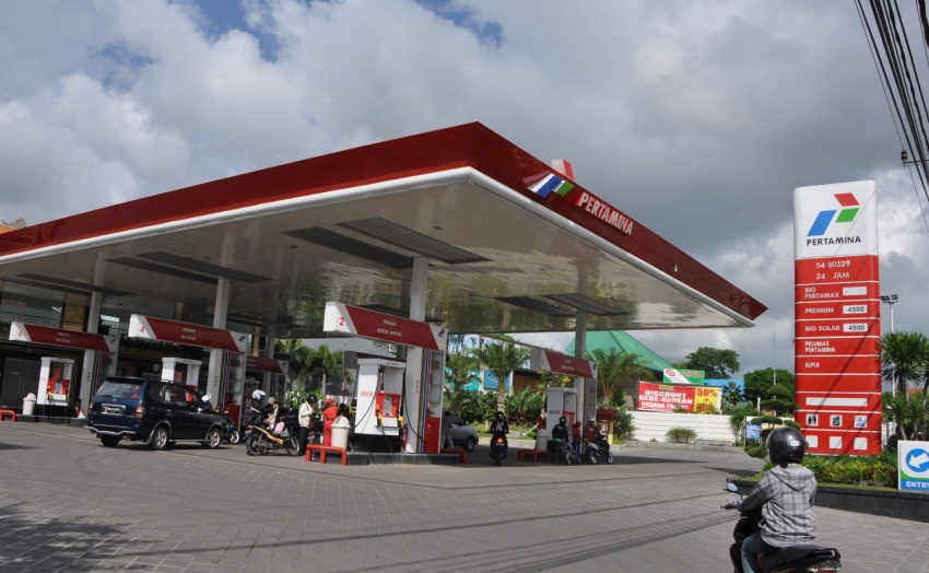 Một trạm xăng tại Indonesia