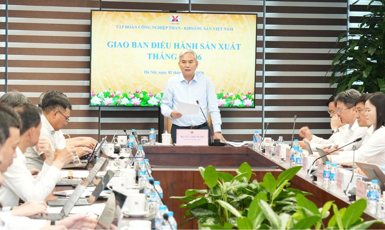 TKV sản xuất ước đạt 9,53 triệu tấn than TKV quý I năm 2026