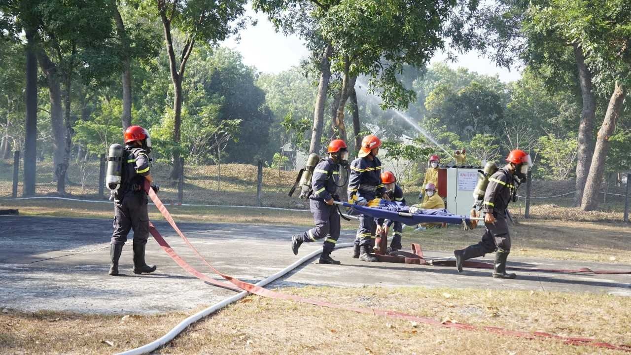 TKV bồi dưỡng nghiệp vụ PCCC&CNCH và PCKB cho cán bộ chủ chốt TKV bồi dưỡng nghiệp vụ an toàn