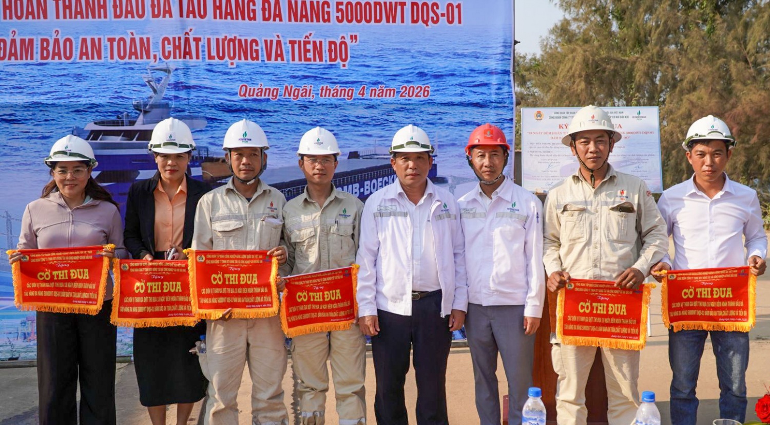 PVSM phấn đấu hoàn thành loạt tàu hàng đa năng 5.000 DWT bảo đảm an toàn, chất lượng và tiến độ PVSM phấn đấu hoàn thành loạt tàu hàng đa năng 5.000 DWT bảo đảm an toàn, chất lượng và tiến độ