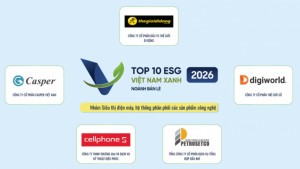 PETROSETCO vào Top 10 Doanh nghiệp ESG Việt Nam Xanh 2026 - Ngành Bán lẻ