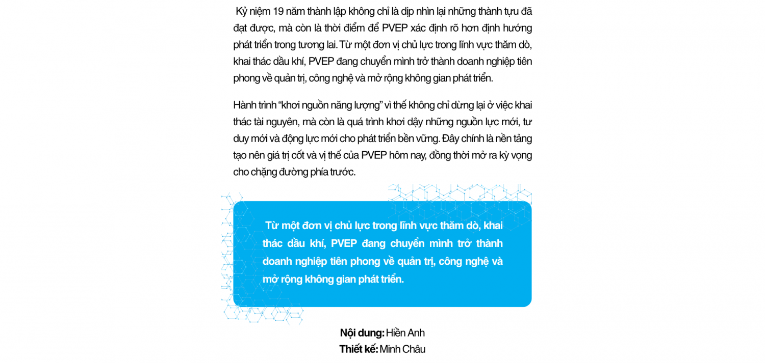 [E-Magazine] PVEP - Tiên phong khơi nguồn năng lượng