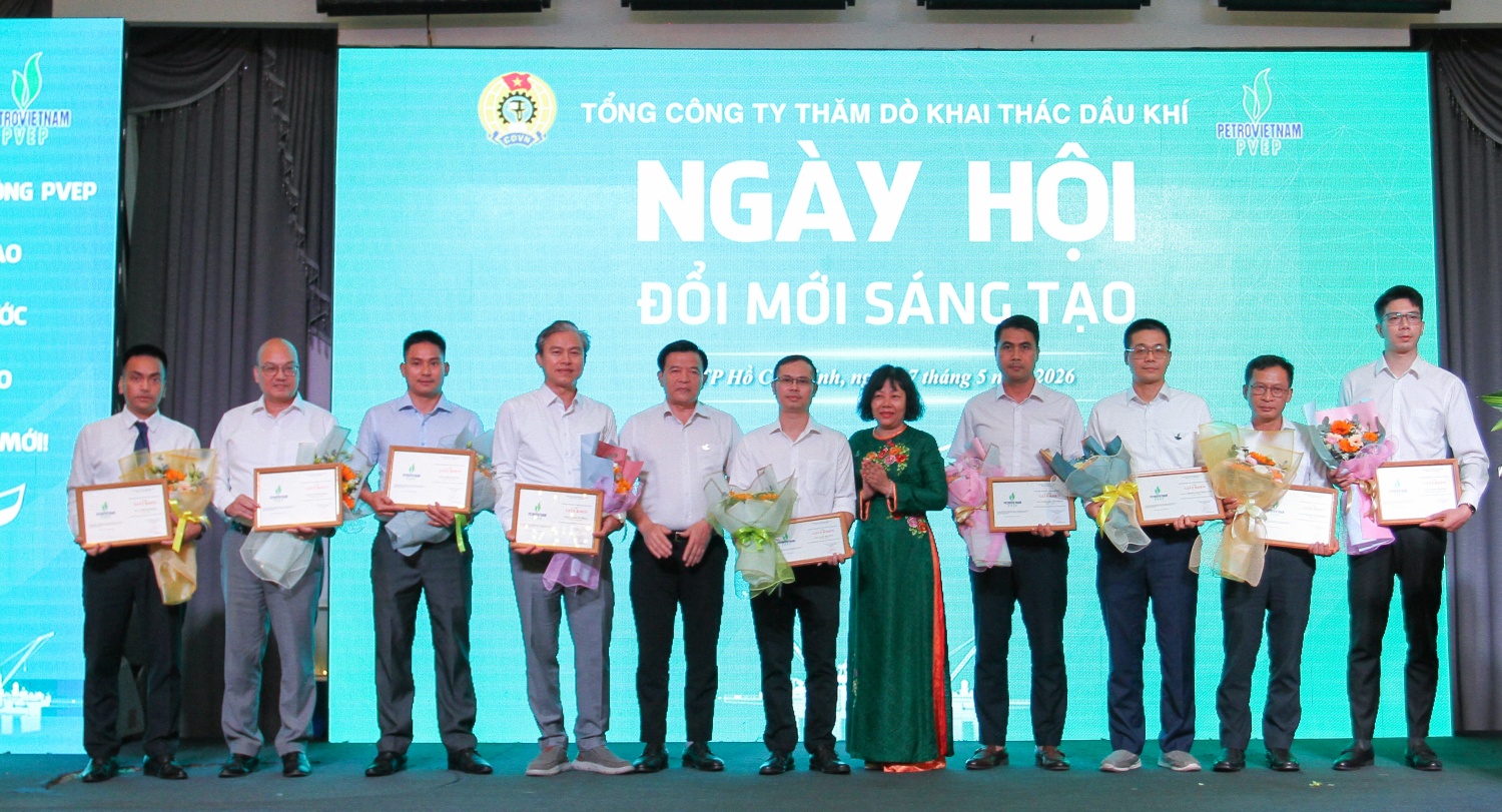 Ngày hội Đổi mới sáng tạo PVEP: Tối ưu vận hành khai thác và nâng cao hệ số thu hồi dầu Ngày hội Đổi mới sáng tạo PVEP: Tối ưu vận hành khai thác và nâng cao hệ số thu hồi dầu