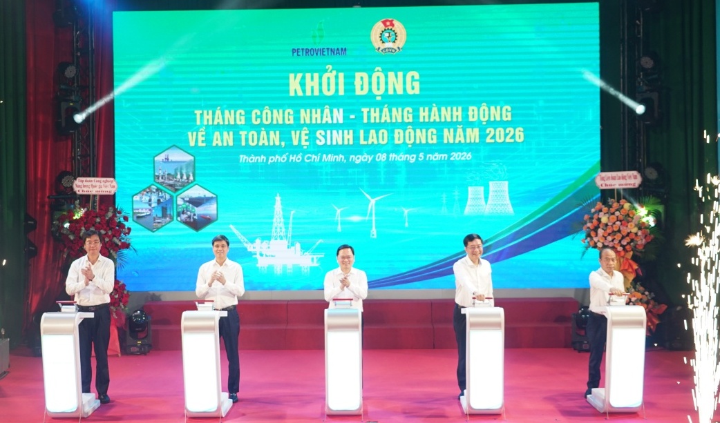 Tuyên dương NLĐ Petrovietnam tiêu biểu - Khởi động Tháng Công nhân, Tháng hành động về ATVSLĐ năm 2026