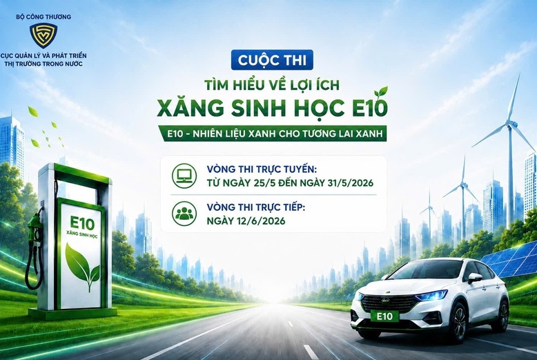 Phát động Cuộc thi "Tìm hiểu lợi ích của xăng sinh học E10"