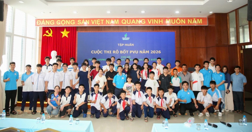 134 đội đua sẽ tranh tài tại cuộc thi sáng tạo Robot PVU năm 2026: Hành trình chinh phục điện gió