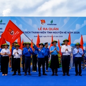 [VIDEO] Đoàn Thanh niên Petrovietnam ra quân Chiến dịch Thanh niên tình nguyện Hè 2026
