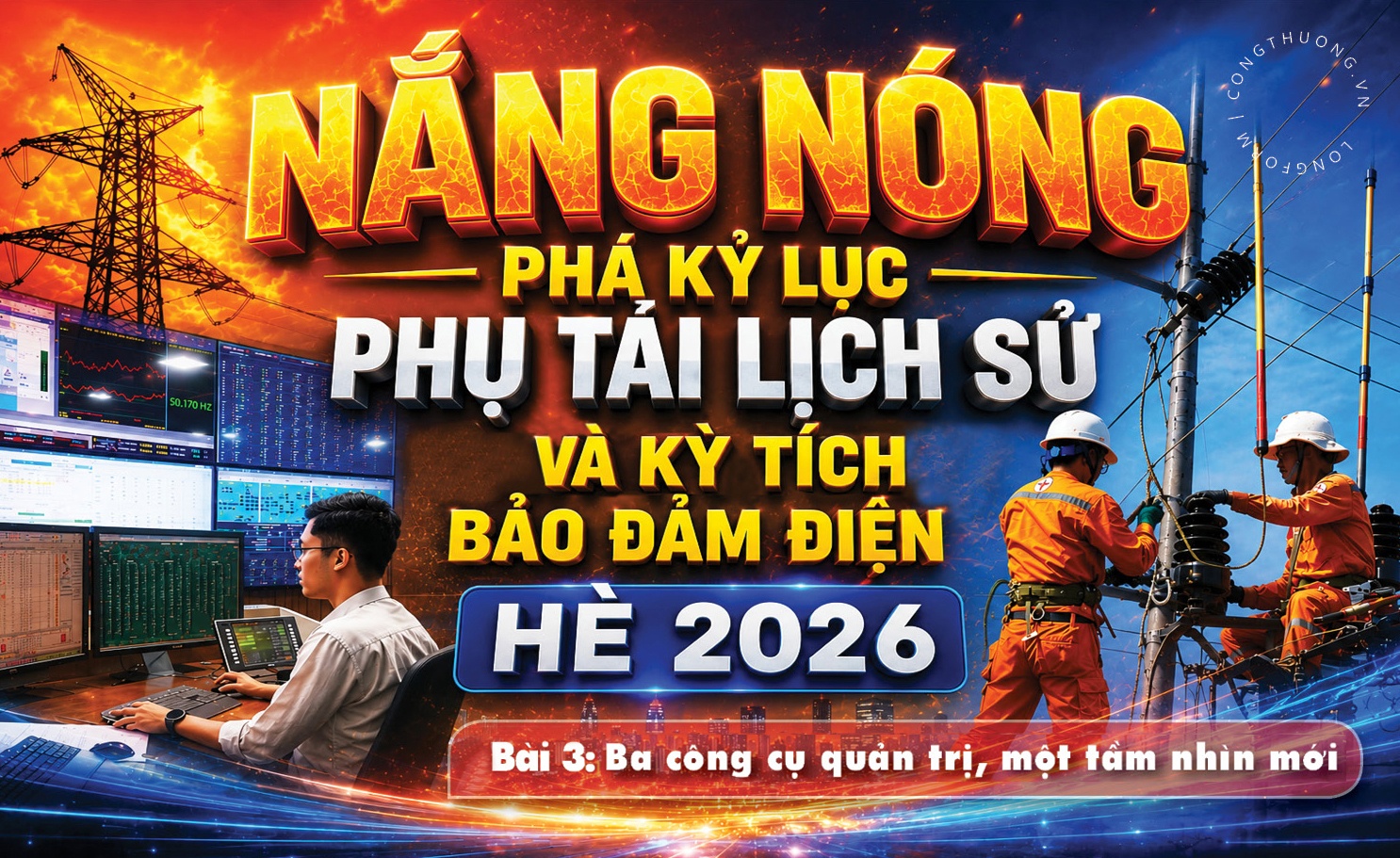 Nắng nóng phá kỷ lục phụ tải lịch sử và kỳ tích bảo đảm điện hè 2026 - Bài 3: Ba công cụ quản trị, một tầm nhìn mới Nắng nóng phá kỷ lục phụ tải lịch sử và kỳ tích bảo đảm điện hè 2026 - Bài 3: Ba công cụ quản trị, một tầm nhìn mới