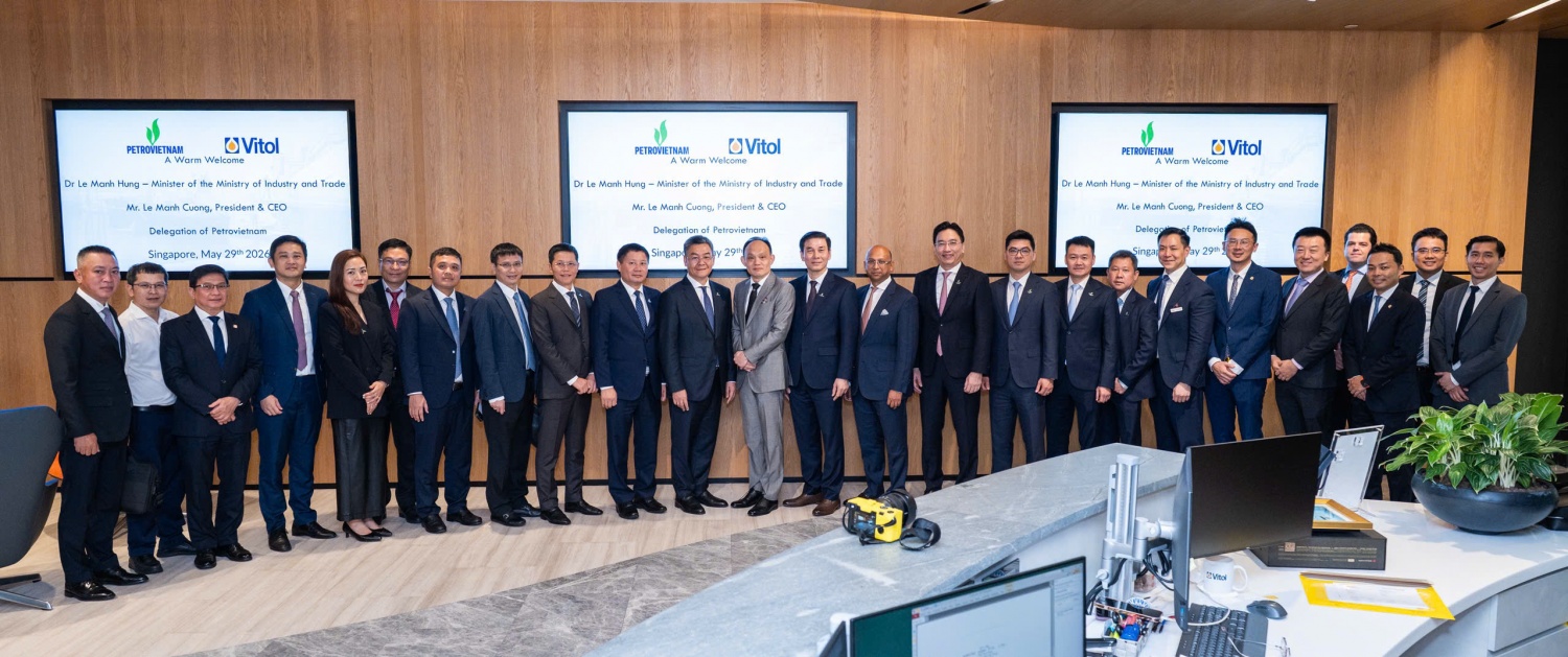 Petrovietnam và Vitol Asia Pte. Ltd. (Vitol) thúc đẩy hợp tác trong lĩnh vực năng lượng Petrovietnam và Vitol Asia Pte. Ltd. (Vitol) thúc đẩy hợp tác trong lĩnh vực năng lượng