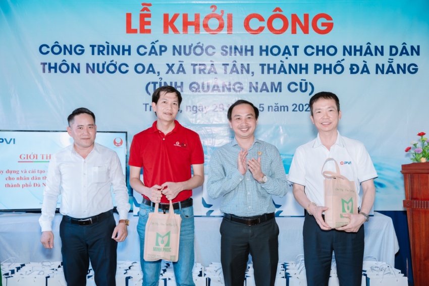 PVI tổ chức Lễ khởi công xây dựng công trình nước sinh hoạt cho nhân dân thôn Nước Oa, xã Trà Tân, TP Đà nẵng