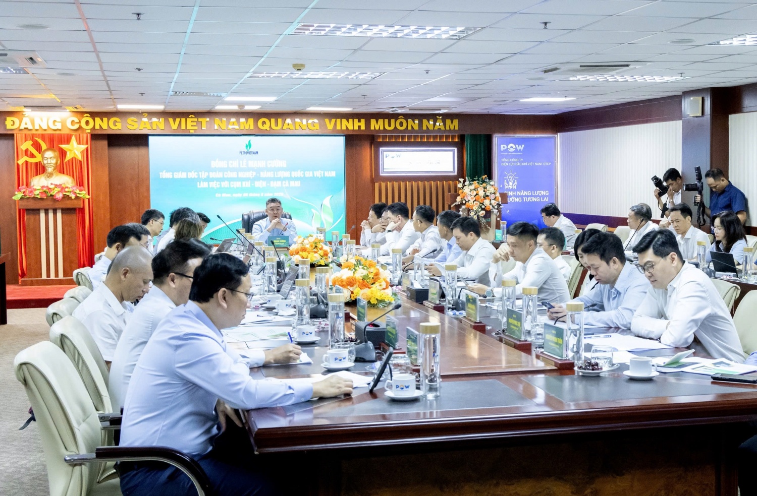 Tổng Giám đốc Petrovietnam Lê Mạnh Cường rà soát tổng thể chuỗi Khí - Điện - Đạm Cà Mau