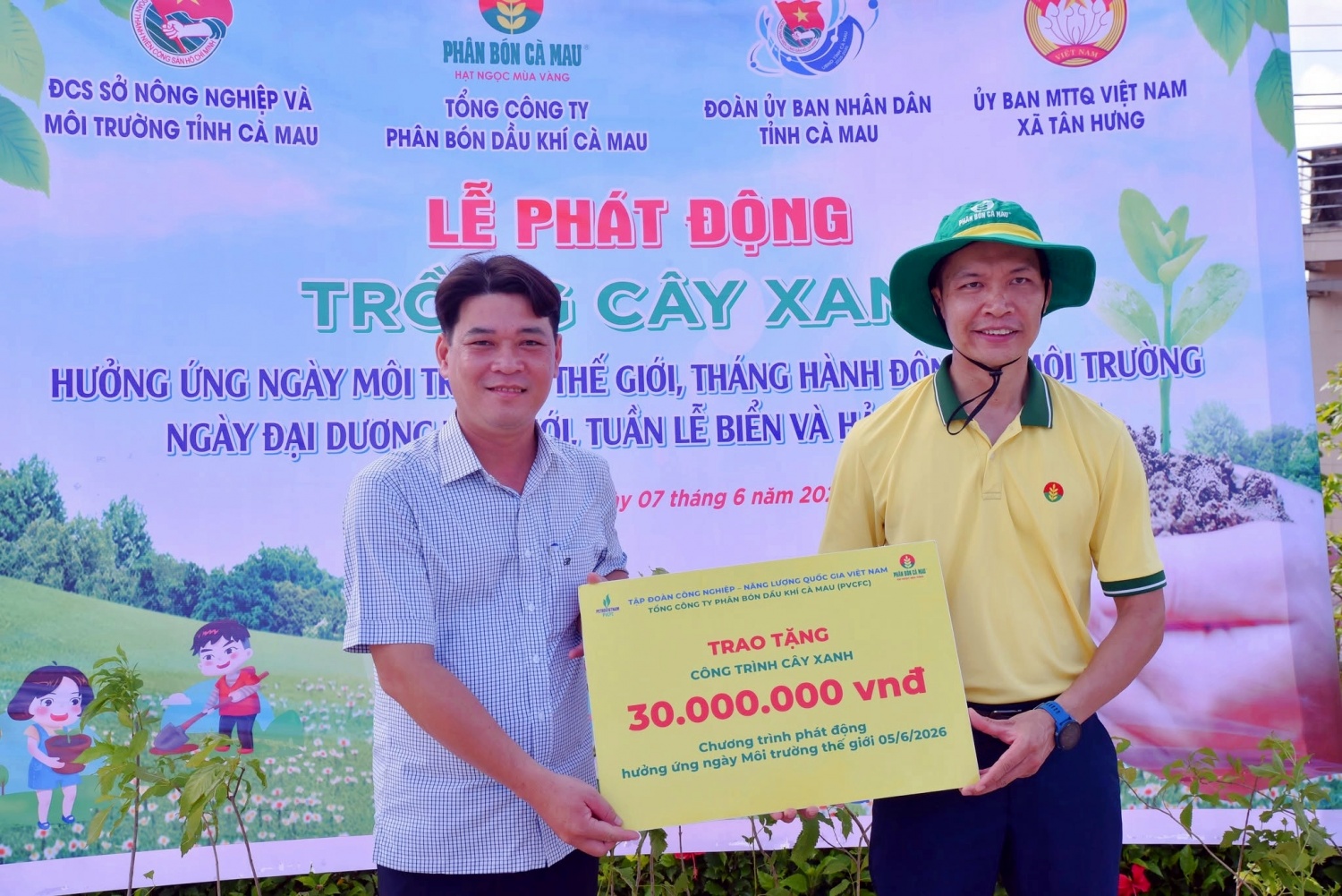 Tuổi trẻ PVCFC trồng 700 cây xanh hưởng ứng Ngày Môi trường thế giới 2026