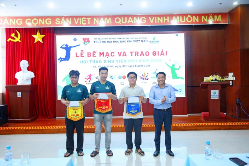 Bế mạc Hội thao Sinh viên PVU 2026: Lan tỏa tinh thần “Khỏe để học tập, lao động và cống hiến”