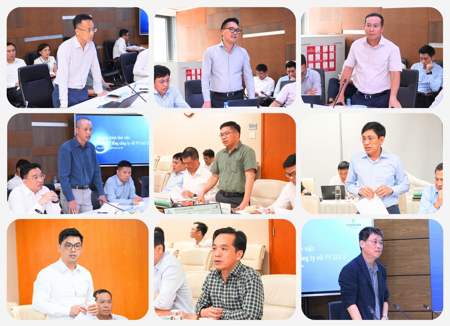 Các thành viên HĐQT, Ban Tổng Giám đốc và Trưởng Ban Kiểm soát PV GAS tham gia thảo luận, đóng góp ý kiến về định hướng phát triển và nâng cao hiệu quả hoạt động của Khối Kinh doanh Các thành viên HĐQT, Ban Tổng Giám đốc và Trưởng Ban Kiểm soát PV GAS tham gia thảo luận, đóng góp ý kiến về định hướng phát triển và nâng cao hiệu quả hoạt động của Khối Kinh doanh