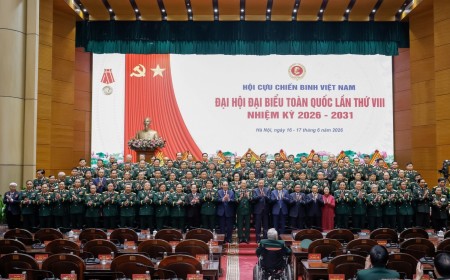 [Chùm ảnh] Khai mạc Đại hội đại biểu toàn quốc Hội Cựu chiến binh Việt Nam lần thứ VIII