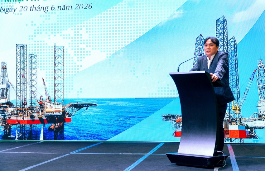 Tổng giám đốc PV Drilling Nguyễn Xuân Cường phát biểu chỉ đạo tại Hội nghị sơ kết 6 tháng đầu năm 2026