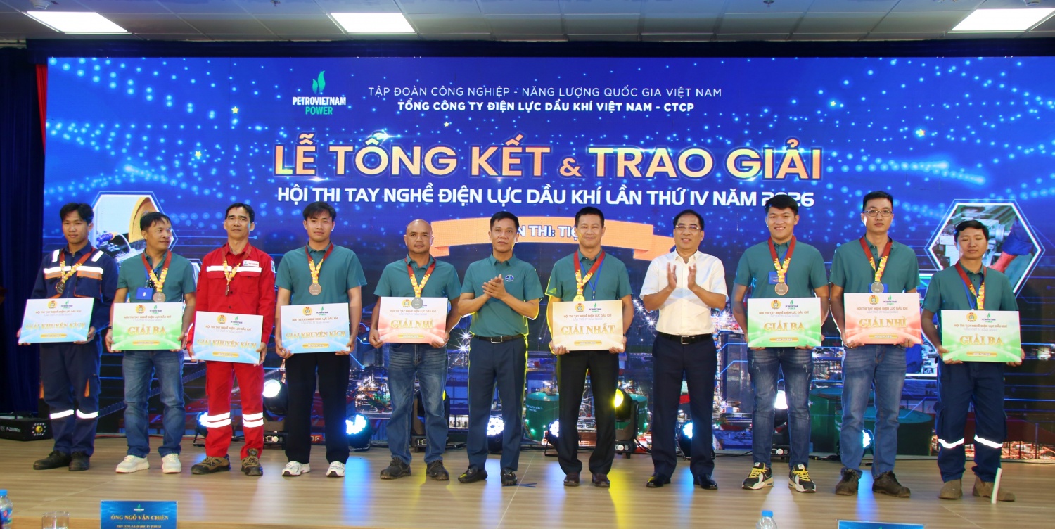 PV Power bế mạc Hội thi tay nghề Điện lực Dầu khí lần thứ IV năm 2026 PV Power bế mạc Hội thi tay nghề Điện lực Dầu khí lần thứ IV, năm 2026