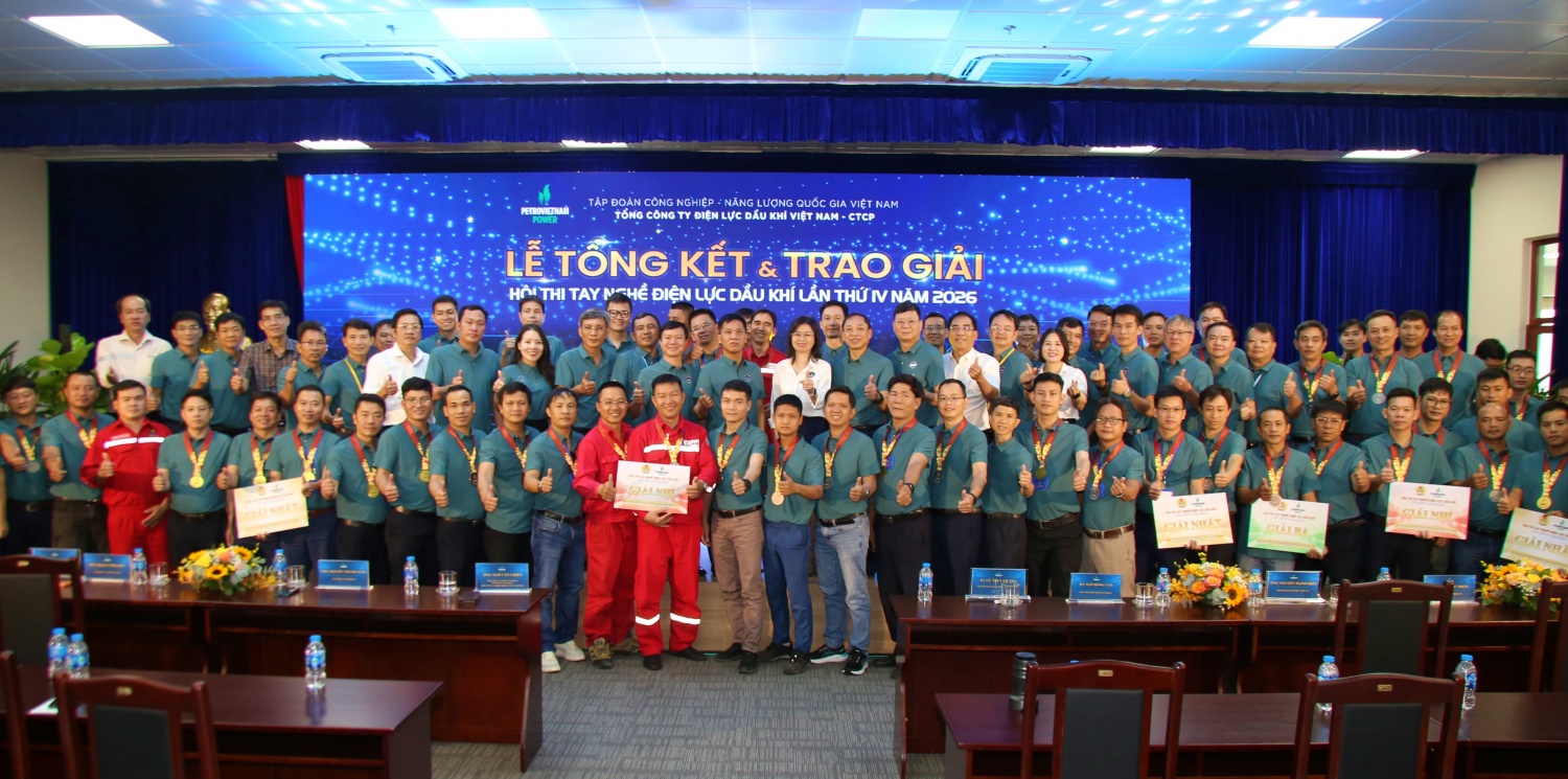 PV Power bế mạc Hội thi tay nghề Điện lực Dầu khí lần thứ IV, năm 2026 PV Power bế mạc Hội thi tay nghề Điện lực Dầu khí lần thứ IV, năm 2026