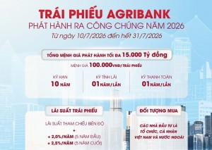 Agribank chào bán 15.000 tỷ đồng trái phiếu ra công chúng