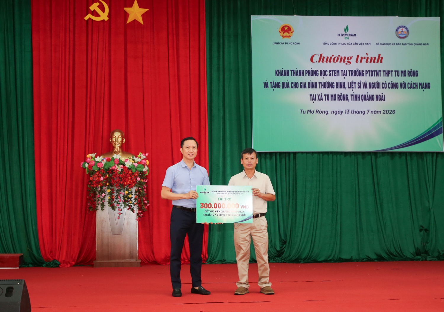BSR lan tỏa nghĩa tình đến miền Tây Quảng Ngãi, khánh thành 2 phòng học STEM chắp cánh tương lai