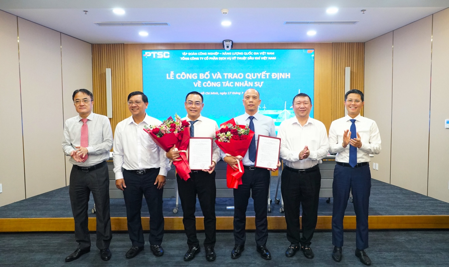 PTSC kiện toàn tổ chức Đảng, công bố các quyết định bổ nhiệm cán bộ chủ chốt