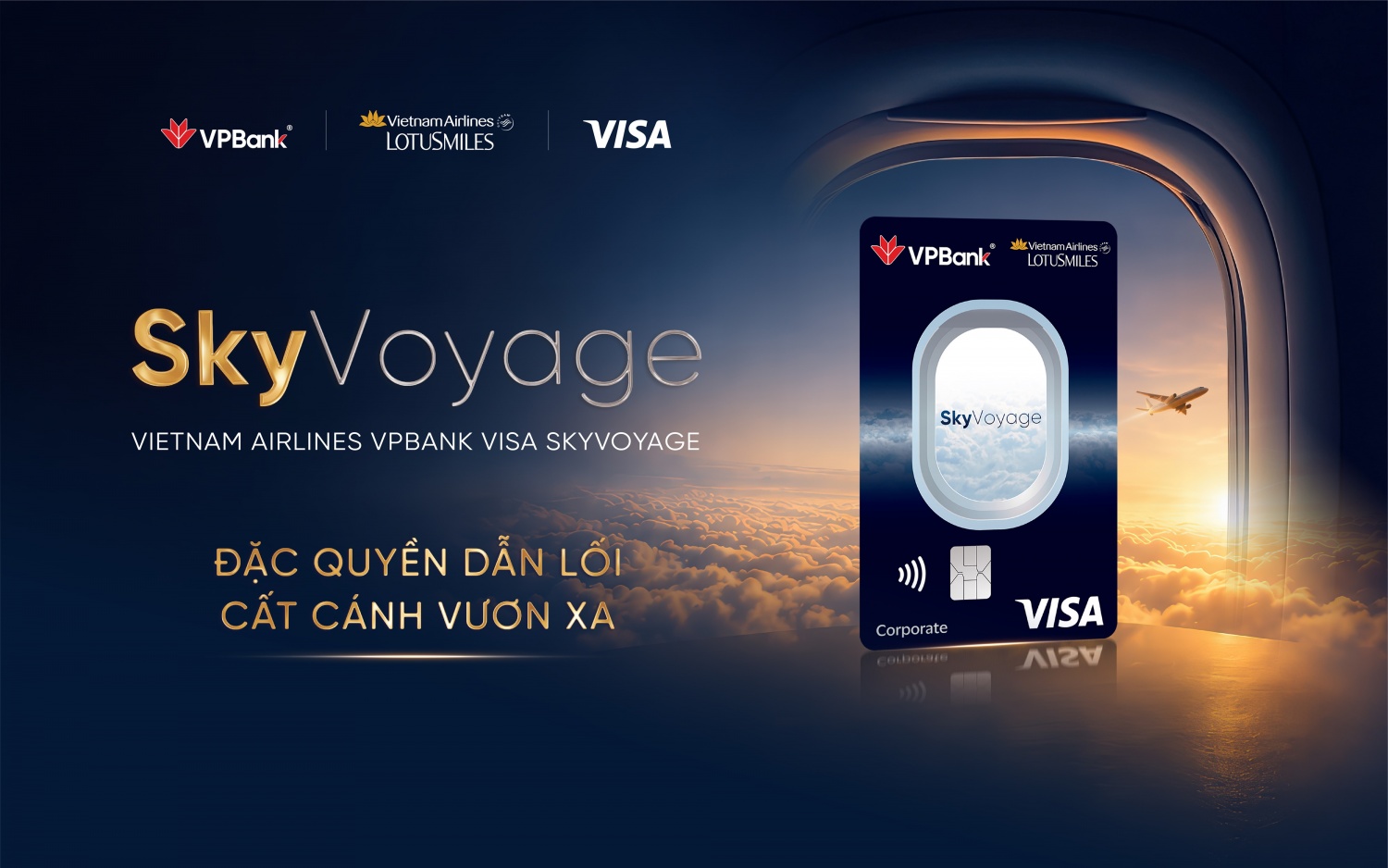 Vietnam Airlines VPBank Visa SkyVoyage: Thẻ tín dụng doanh nghiệp đầu tiên kết hợp quản trị dòng tiền và đặc quyền hàng không Vietnam Airlines VPBank Visa SkyVoyage: Thẻ tín dụng doanh nghiệp đầu tiên kết hợp quản trị dòng tiền và đặc quyền hàng không