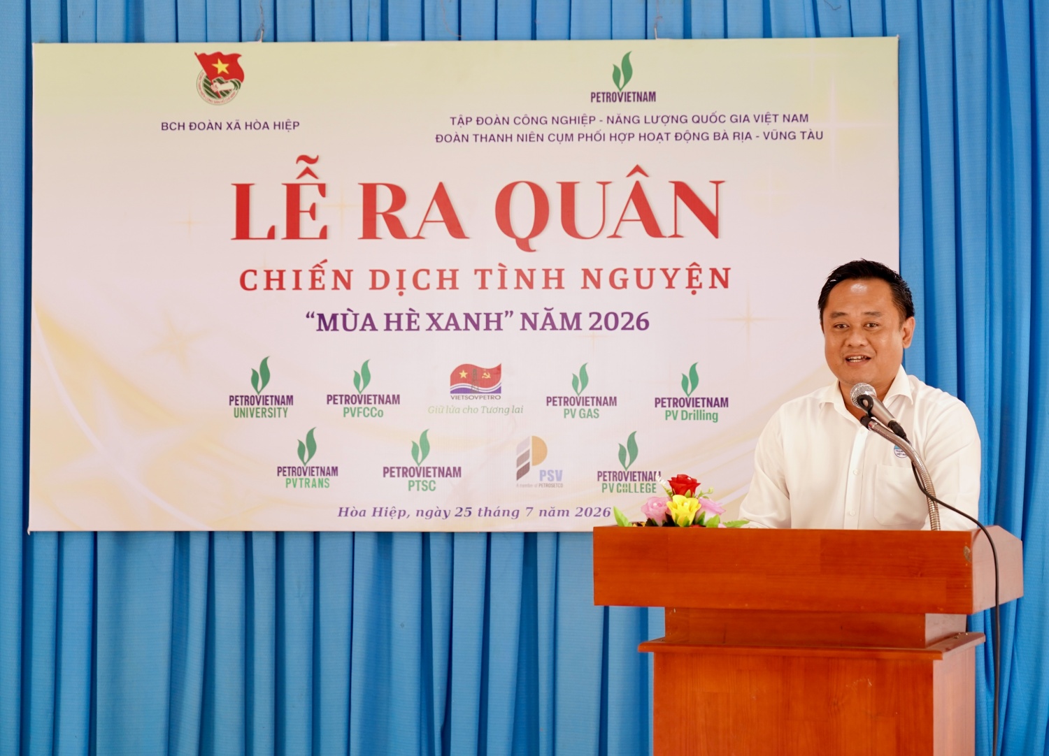 Đoàn Thanh niên Petrovietnam Cụm phối hợp hoạt động Bà Rịa - Vũng Tàu tổ chức ra quân Chiến dịch Mùa hè xanh năm 2026