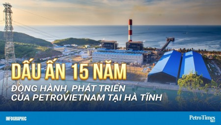 [Infographic] Dấu ấn 15 năm đồng hành, phát triển của Petrovietnam tại Hà Tĩnh