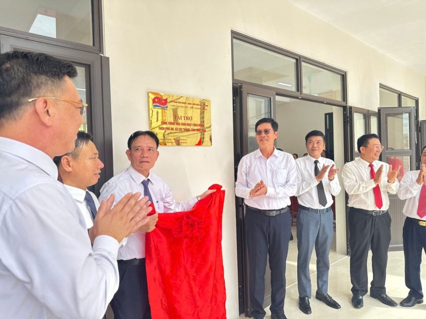 Vietsovpetro khánh thành Nhà sinh hoạt cộng đồng 5 tỷ đồng tại tỉnh Ninh Bình Vietsovpetro khánh thành Nhà sinh hoạt cộng đồng tại Cát Thành - Ninh Bình