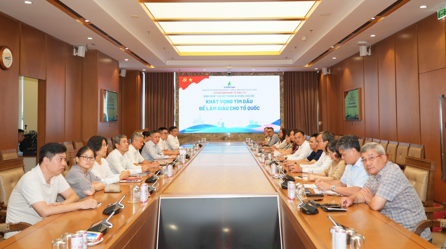 Đảng bộ Bộ máy QL&ĐH Petrovietnam lan tỏa khát vọng tìm dầu để làm giàu cho Tổ quốc Đảng bộ Bộ máy QL&ĐH Petrovietnam lan tỏa khát vọng tìm dầu để làm giàu cho Tổ quốc