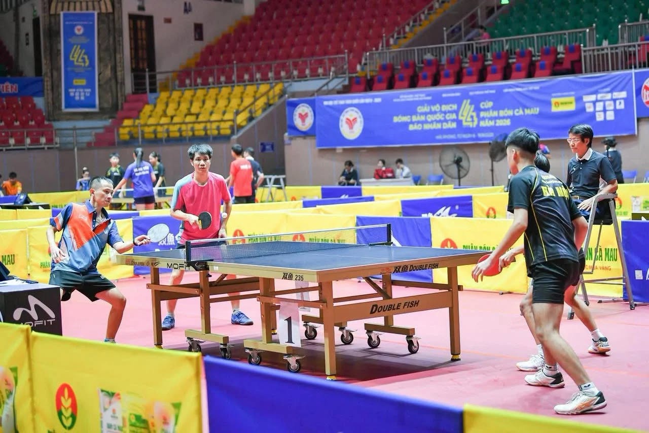 Khởi tranh Giải Bóng bàn Cúp Phân Bón Cà Mau 2026