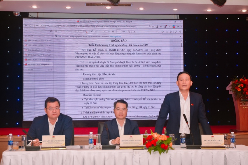 Công đoàn Vietsovpetro: Khẳng định vai trò đồng hành, chăm lo toàn diện cho người lao động