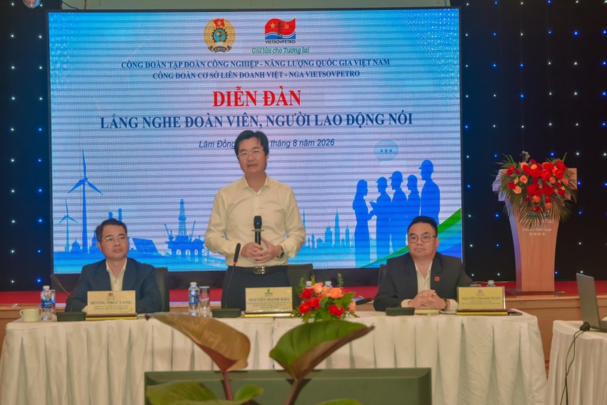 Công đoàn Vietsovpetro tổ chức Diễn đàn “Lắng nghe đoàn viên, người lao động nói”: Đồng hành cùng cơ sở