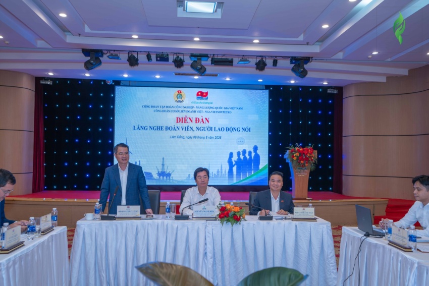 Công đoàn Vietsovpetro tổ chức Diễn đàn “Lắng nghe đoàn viên, người lao động nói”: Đồng hành cùng cơ sở