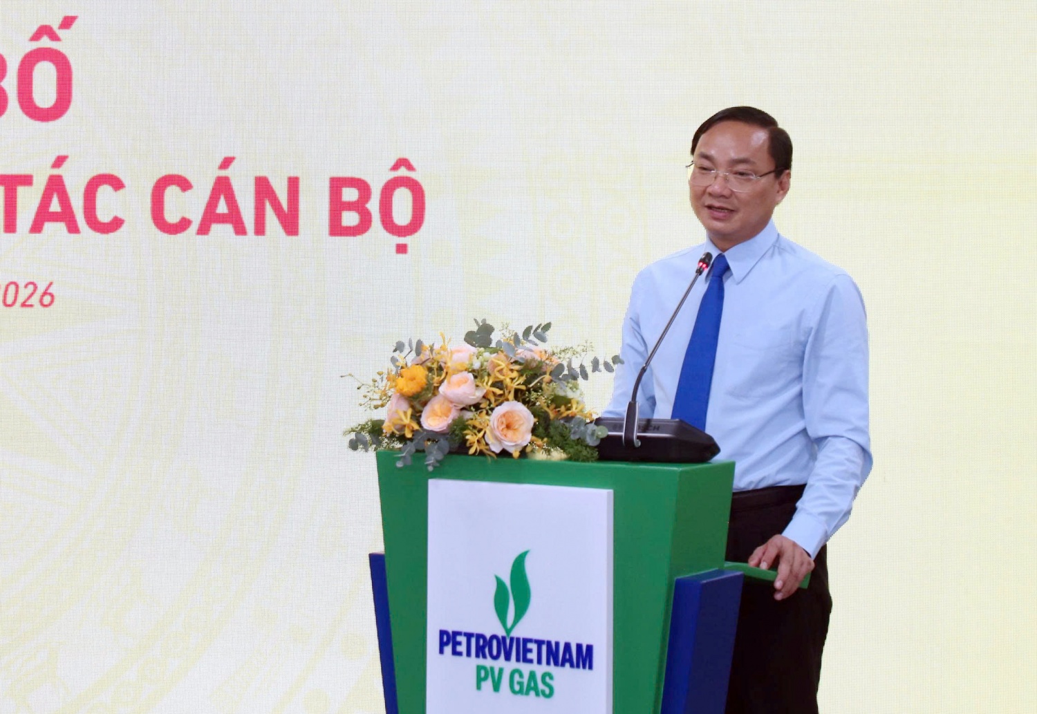 Đồng chí Phan Ngọc Phúc phát biểu giao nhiệm vụ cho tân Bí thư Đảng ủy PV GAS Đồng chí Phan Ngọc Phúc phát biểu giao nhiệm vụ cho tân Bí thư Đảng ủy PV GAS