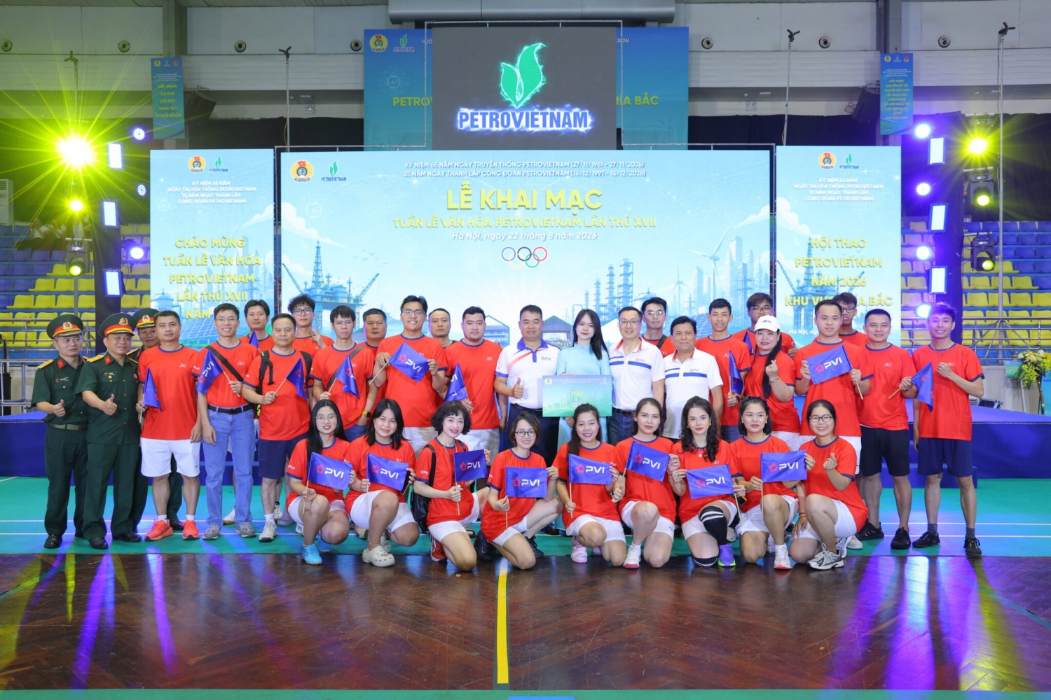 Đoàn thể thao PVI thi đấu ấn tượng tại Hội thao PETROVIETNAM 2026