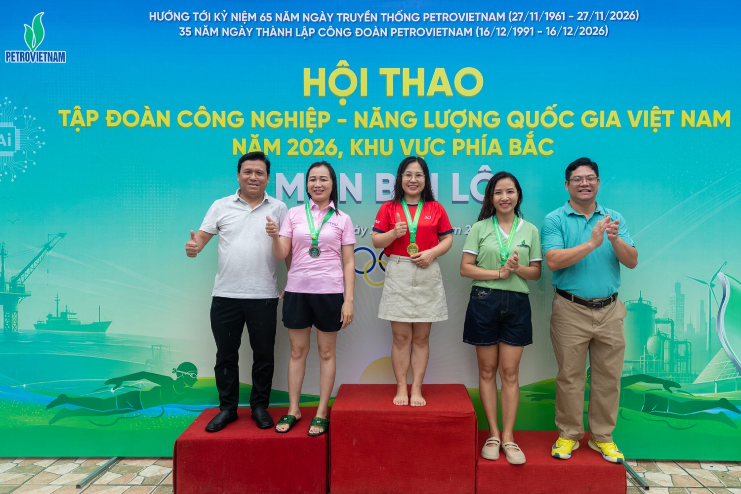 Đoàn thể thao PVI thi đấu ấn tượng tại Hội thao PETROVIETNAM 2026