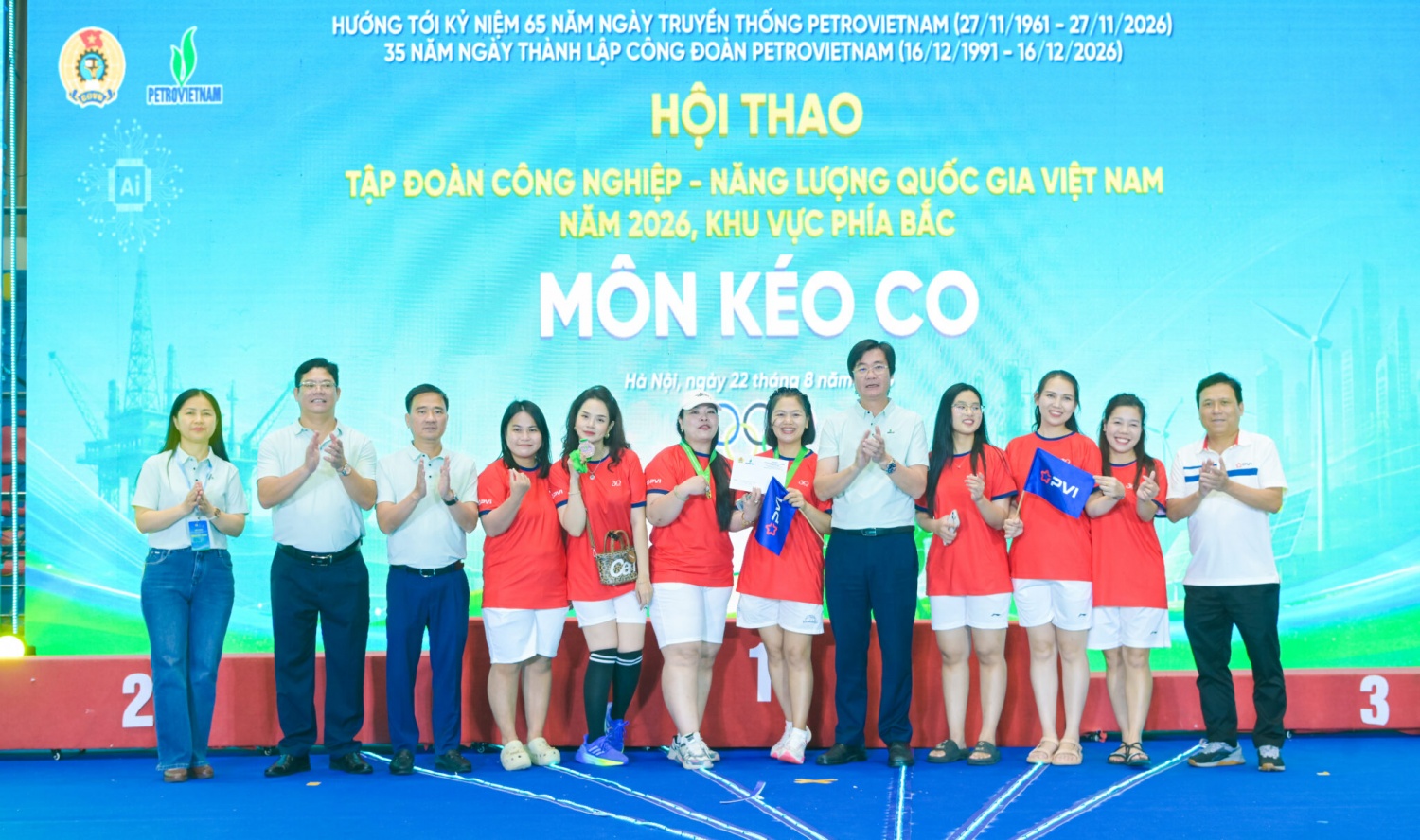 Đoàn thể thao PVI thi đấu ấn tượng tại Hội thao PETROVIETNAM 2026
