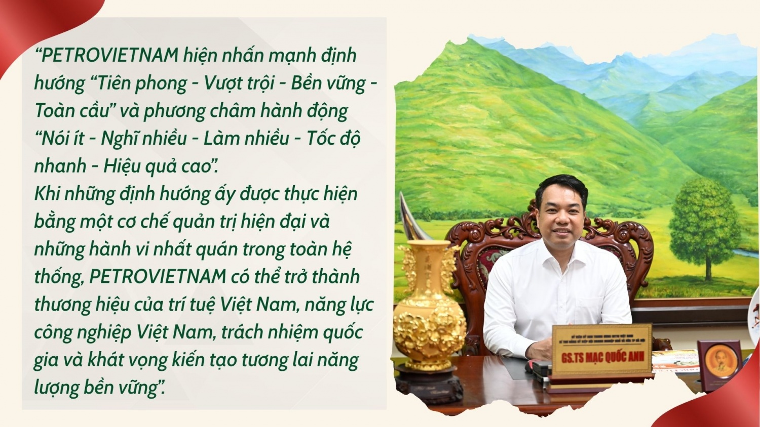 Văn hóa doanh nghiệp là sức mạnh nội sinh khẳng định tầm vóc của PETROVIETNAM Văn hóa doanh nghiệp là sức mạnh nội sinh khẳng định tầm vóc của PETROVIETNAM