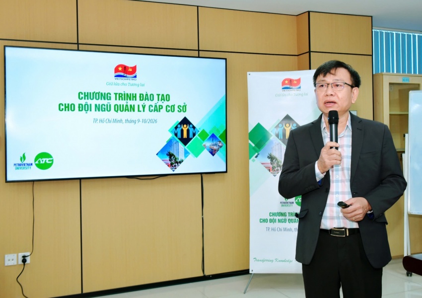 Vietsovpetro khai giảng chương trình đào tạo nâng cao năng lực cho đội ngũ quản lý cấp cơ sở năm 2026 Vietsovpetro khai giảng khóa đào tạo nâng cao năng lực cho đội ngũ quản lý cấp cơ sở