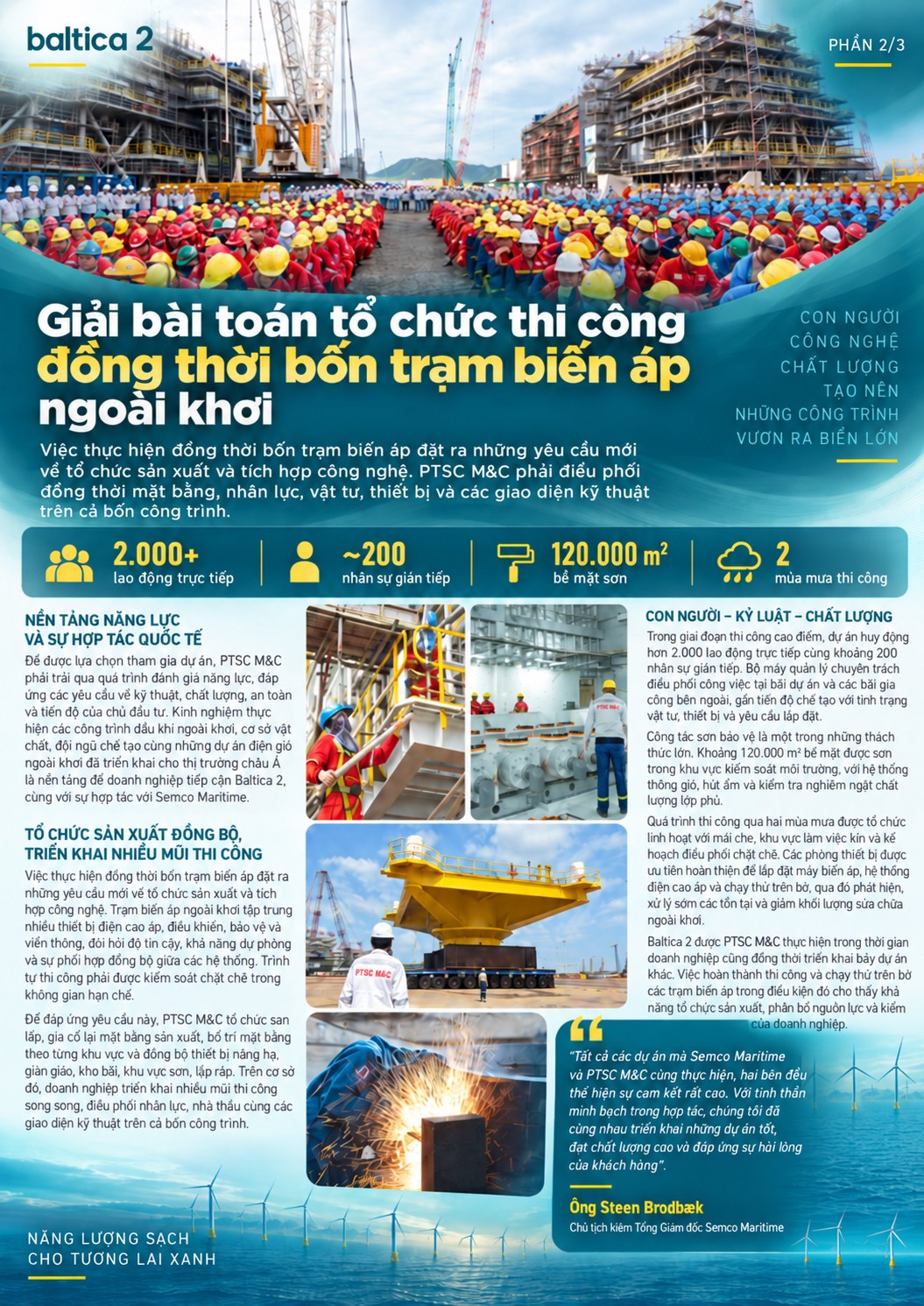 [E-Magazine] Baltica 2: Dấu ấn EPC Việt Nam trong chuyển dịch năng lượng tại châu Âu
