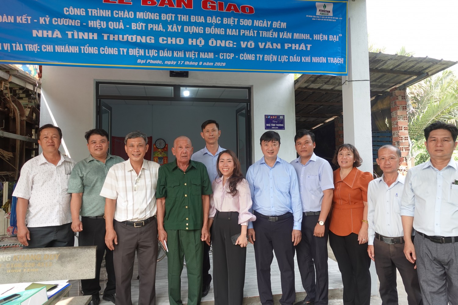 PV Power NT trao tặng, bàn giao nhà tình thương cho 3 gia đình khó khăn tại xã Đại Phước - Đồng Nai PV Power NT trao tặng, bàn giao nhà tình thương cho 3 gia đình khó khăn tại xã Đại Phước - Đồng Nai