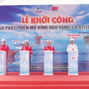 Khởi công Dự án phát triển mỏ Kình Ngư Vàng, Lô 01/10&02/10