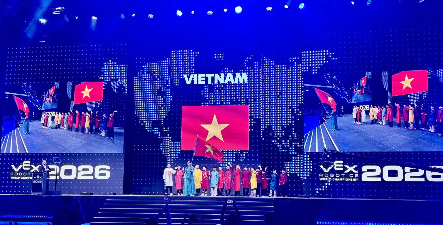 Đội tuyển Việt Nam tham gia thi đấu tại đấu trường robotics lớn nhất thế giới - VEX World Championship 2026.