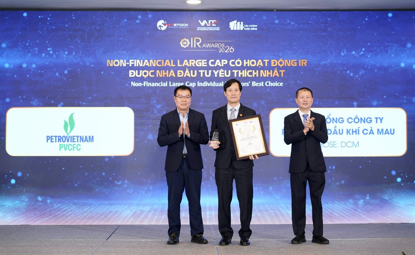 PVCFC nhận danh hiệu Doanh nghiệp có hoạt động IR được Nhà đầu tư yêu thích nhất 2026