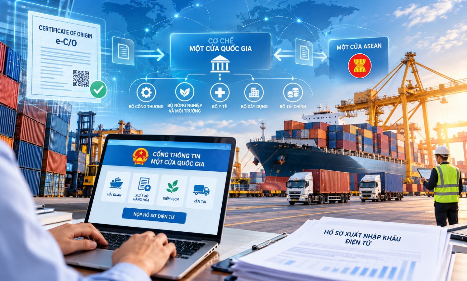 Minh bạch xuất xứ hàng hóa xuất nhập khẩu nhờ cơ chế “một cửa”