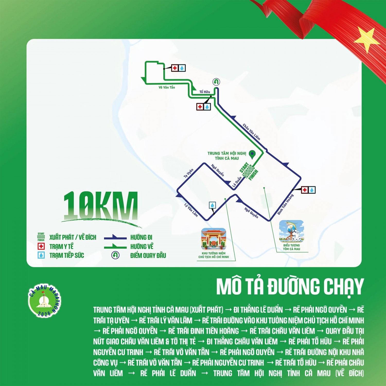 Cà Mau Marathon 2026 - Cúp PETROVIETNAM: 5 cự ly, 5 cách khám phá miền đất cực Nam Tổ quốc Cà Mau Marathon 2026 - Cúp PETROVIETNAM: 5 cự ly, 5 cách khám phá miền đất cực Nam Tổ quốc