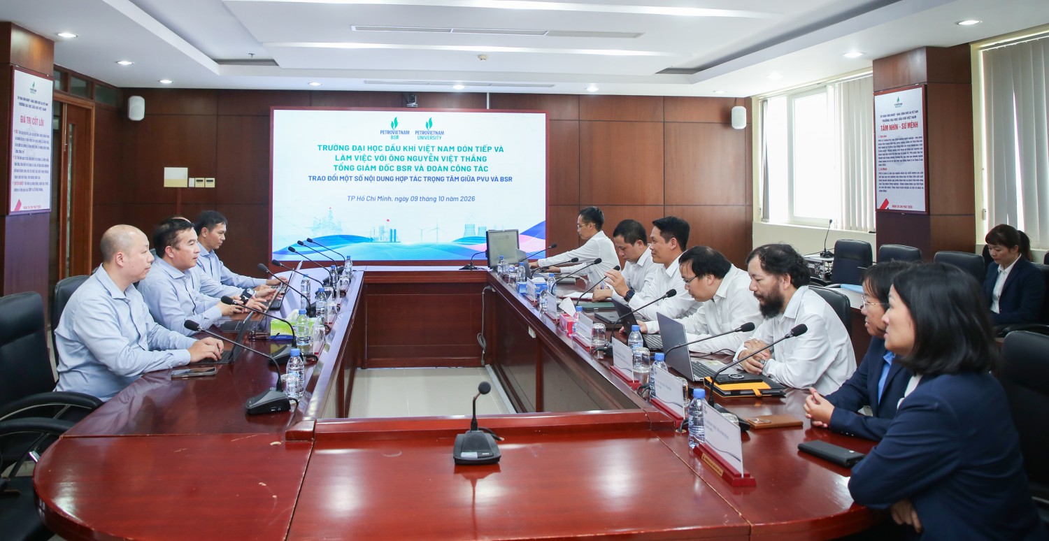BSR và PVU thảo luận về hợp tác, thúc đẩy nghiên cứu khoa học và phát triển nguồn nhân lực BSR và PVU thảo luận về hợp tác, thúc đẩy nghiên cứu khoa học và phát triển nguồn nhân lực