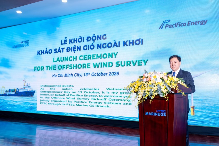 PTSC Marine G&S phối hợp cùng Pacifico Energy khởi động khảo sát hai dự án điện gió ngoài khơi tổng công suất 1,8 GW PTSC Marine GS phối hợp cùng Pacifico Energy khởi động khảo sát hai dự án điện gió ngoài khơi tổng công suất 1,8 GW