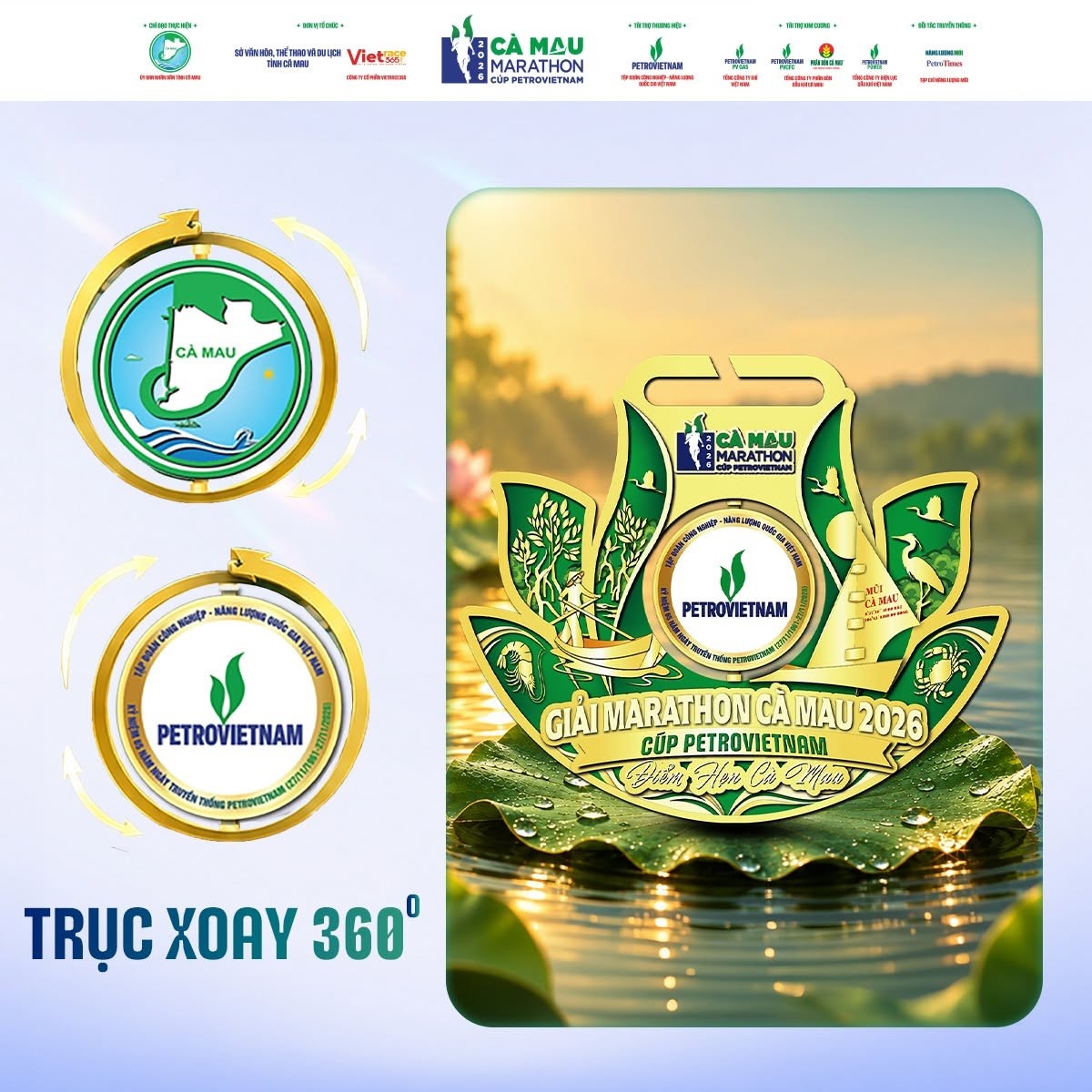 Cà Mau Marathon 2026 - Cúp PETROVIETNAM: Đếm ngược ngày tranh tài tại cực Nam Tổ quốc Cà Mau Marathon 2026 - Cúp PETROVIETNAM: Đếm ngược ngày tranh tài tại cực Nam Tổ quốc